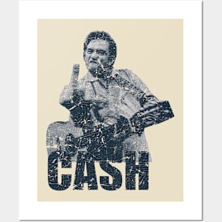 Johnny Cash - VINTAGE SKETCH DESIGN Posters and Art